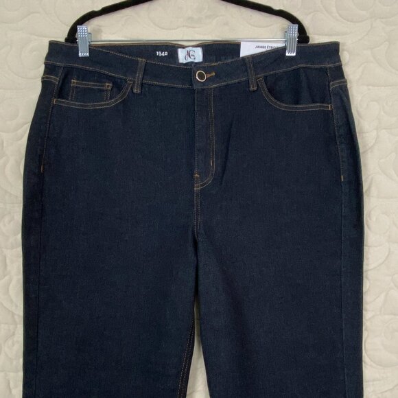NEW d/C 1984 Slim Leg Jeans Dark Wash Blue Size 20 - Picture 2 of 11